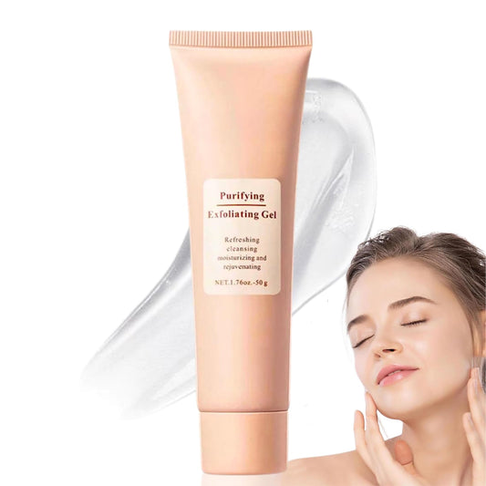 Purifying Exfoliating Gel - face scrub exfoliator - Facial Scrub - Exfoliating Gel for Face For Women - Face Skin Care Deep Cleansing Even Skin Tone Soft Skin 50g