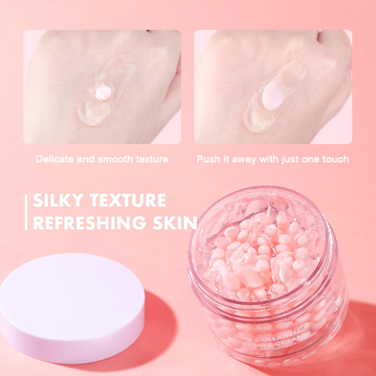 CTUBLIAUNX Collagen Capsule Cream, Deep Hydration Collagen Cream, Anti-Aging Face Moisturizer to Nourish and Soothe Skin, Collagen Face Cream for Smooth & Youthful Glow