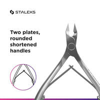 STALEKS PRO Cuticle Nippers Staleks 3mm / 4mm/ 5mm / 7mm Smart 31 Staleks Manicure Pedicure Tools (7mm)