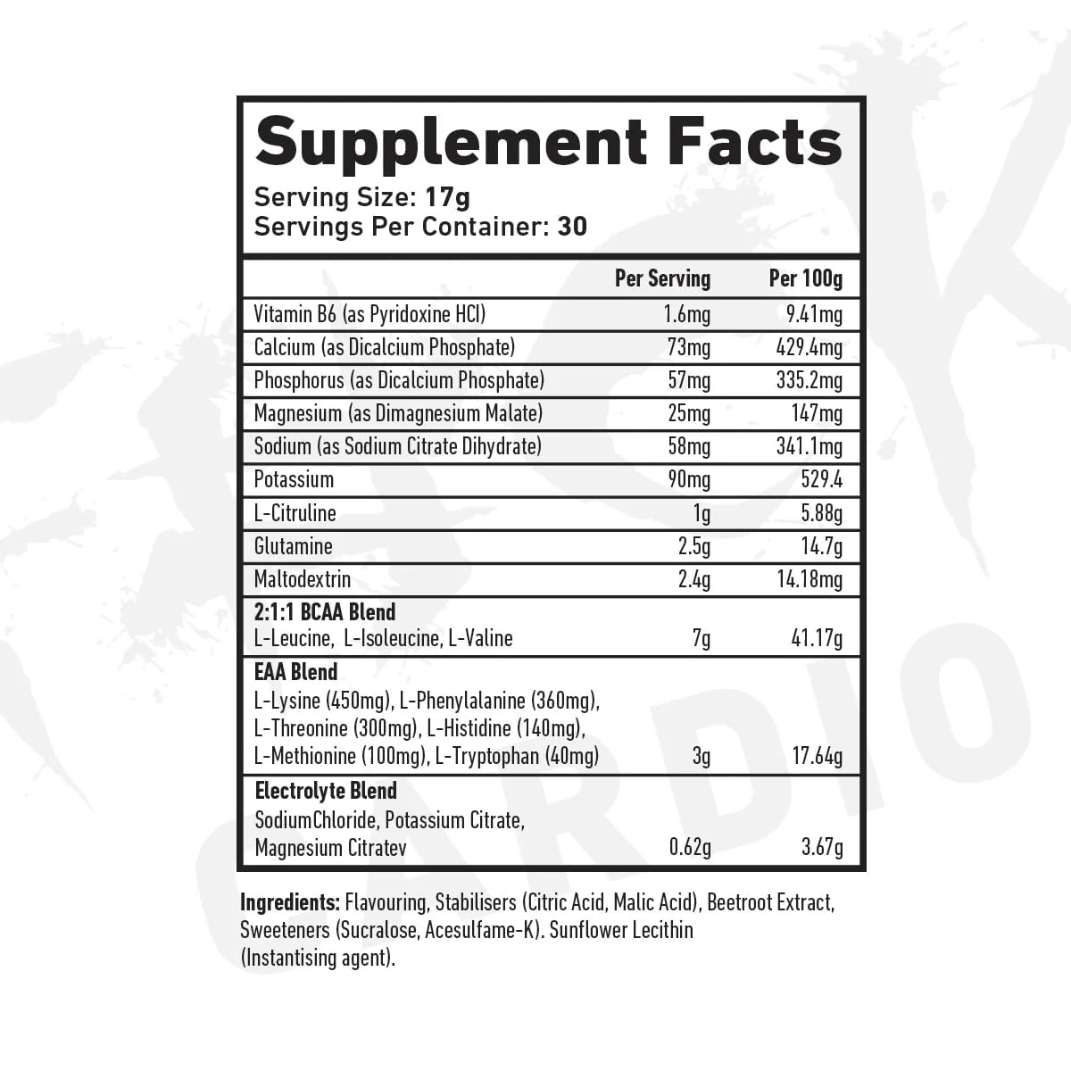 TWP Nutrition Platinum Series Endure, EAAs & BCAAs Electrolyte Blend Pre, Intra and Post Workout, Zero Sugar, 510g and 30 Servings, 18 Great Flavours (Raspberry Lime)