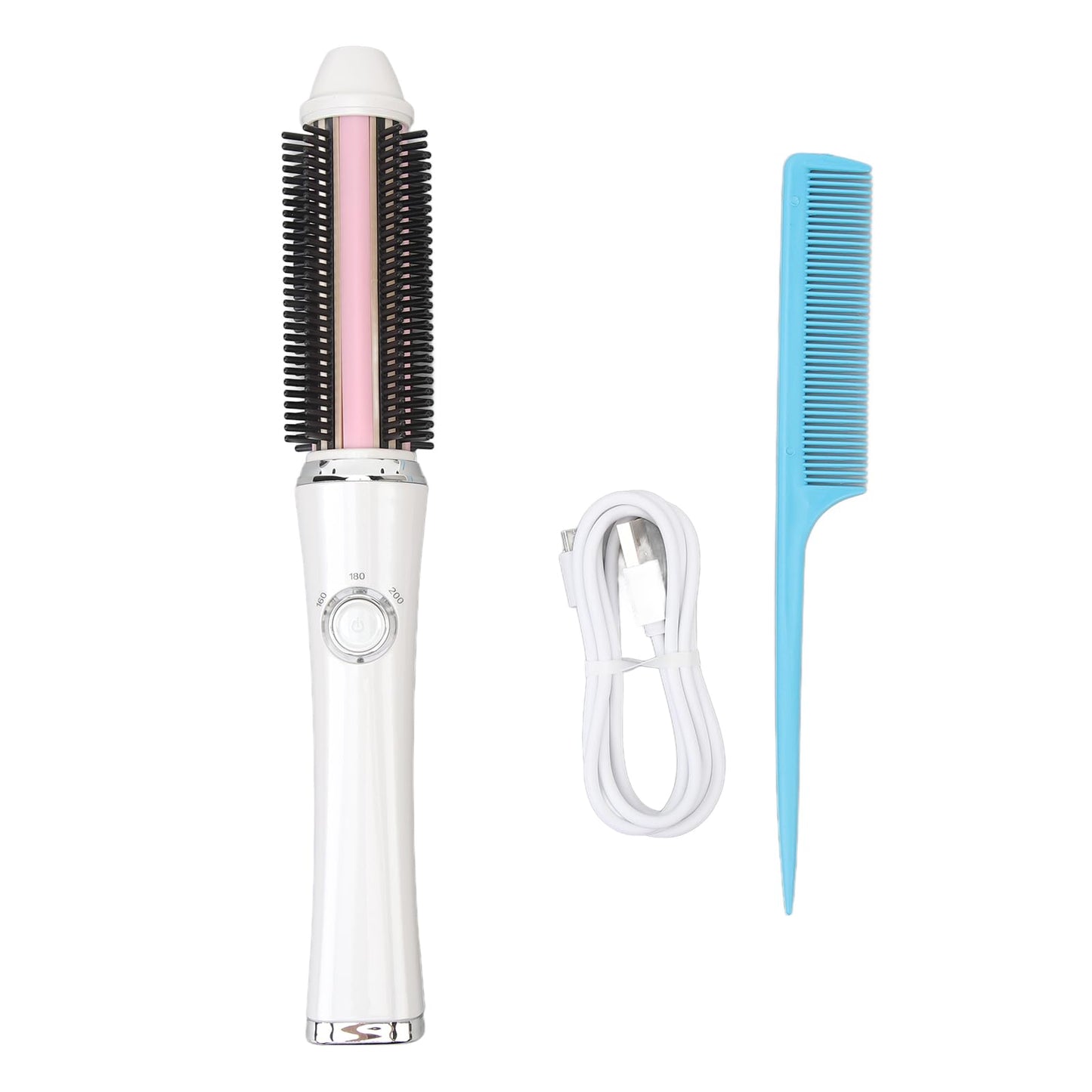 TARSHYRY Cordless Hair Curler Brush,20s Fast Heating and 3 Temp Settings USB Rechargeable Electric Curling Comb for Professional Salon at Home