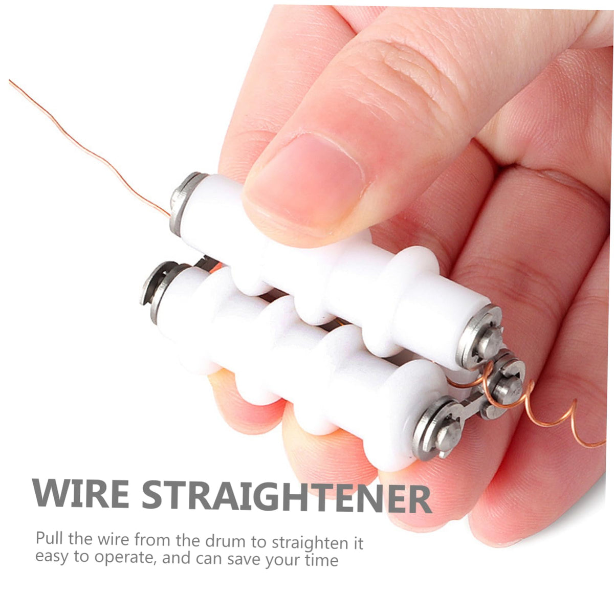 Operitacx Wire Straightener Tool for Jewelry Making Compact Handheld Wire Straightening Device for Necklace and Jewelry Crafting