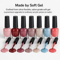 KQueenest Pastel Baby Pink Press on Nails Short Square, Short False Nails, Glossy Small Solid Light Pink Fake Nails Set, Natural Fit, Reusable Gel Stick on Nail for Women Decoration 24 Pcs