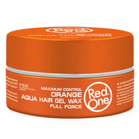 RedOne Hair Styling Aqua Wax Orange 2x 150 ml | Edge Control | Ultra Hold | Gel Wax | Men & Women Hair Wax | Melon Scent | Maximum Control