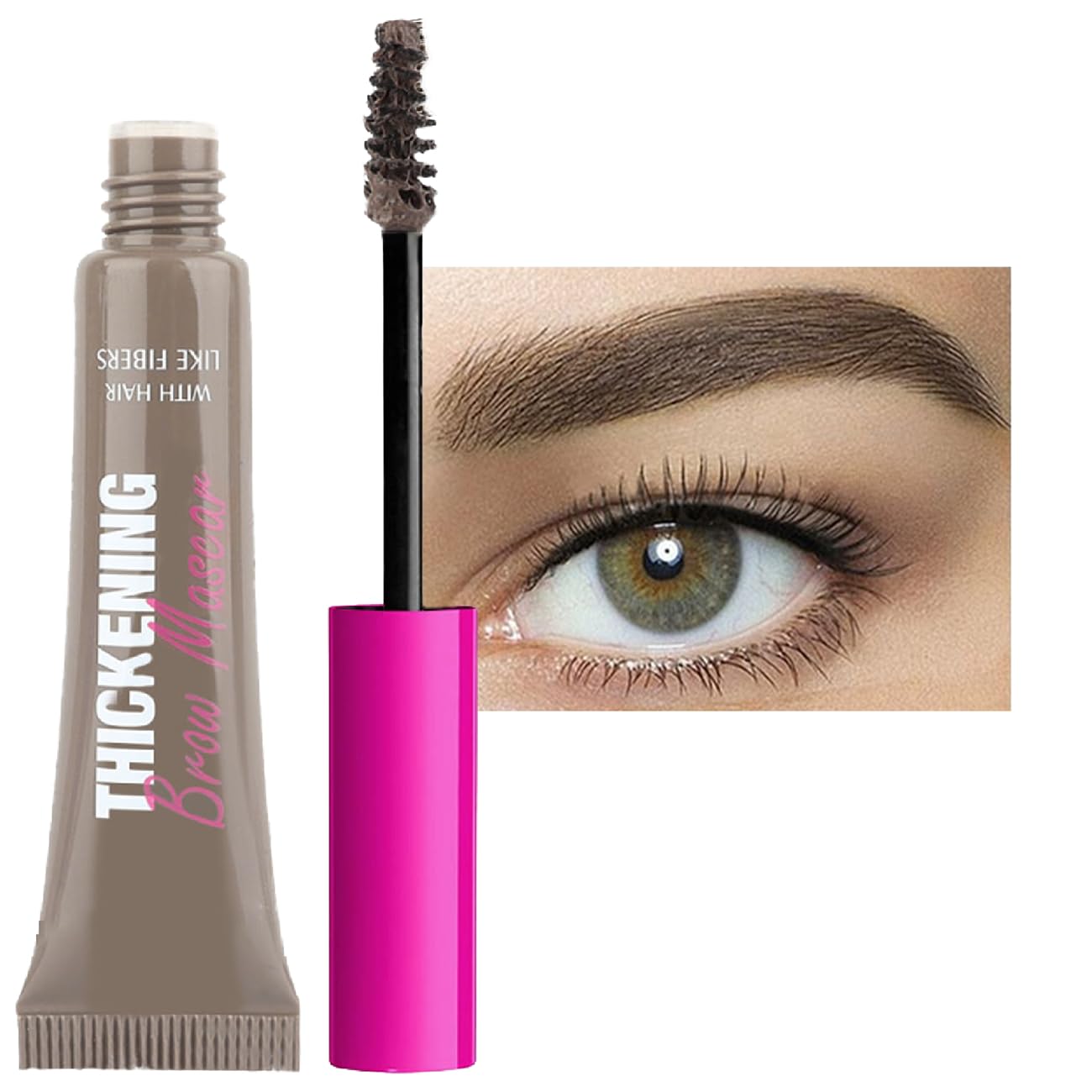 YKKYK Eyebrow Gel Waterproof Formula Creamy Gel Brow Gel, Volumizing, Buildable, Long-Wear Formula for Brow Colour and Structure Non-Sticky, Smudge-Proof and Non-Flaking Instant Brow Styler (#Cool Blonde)