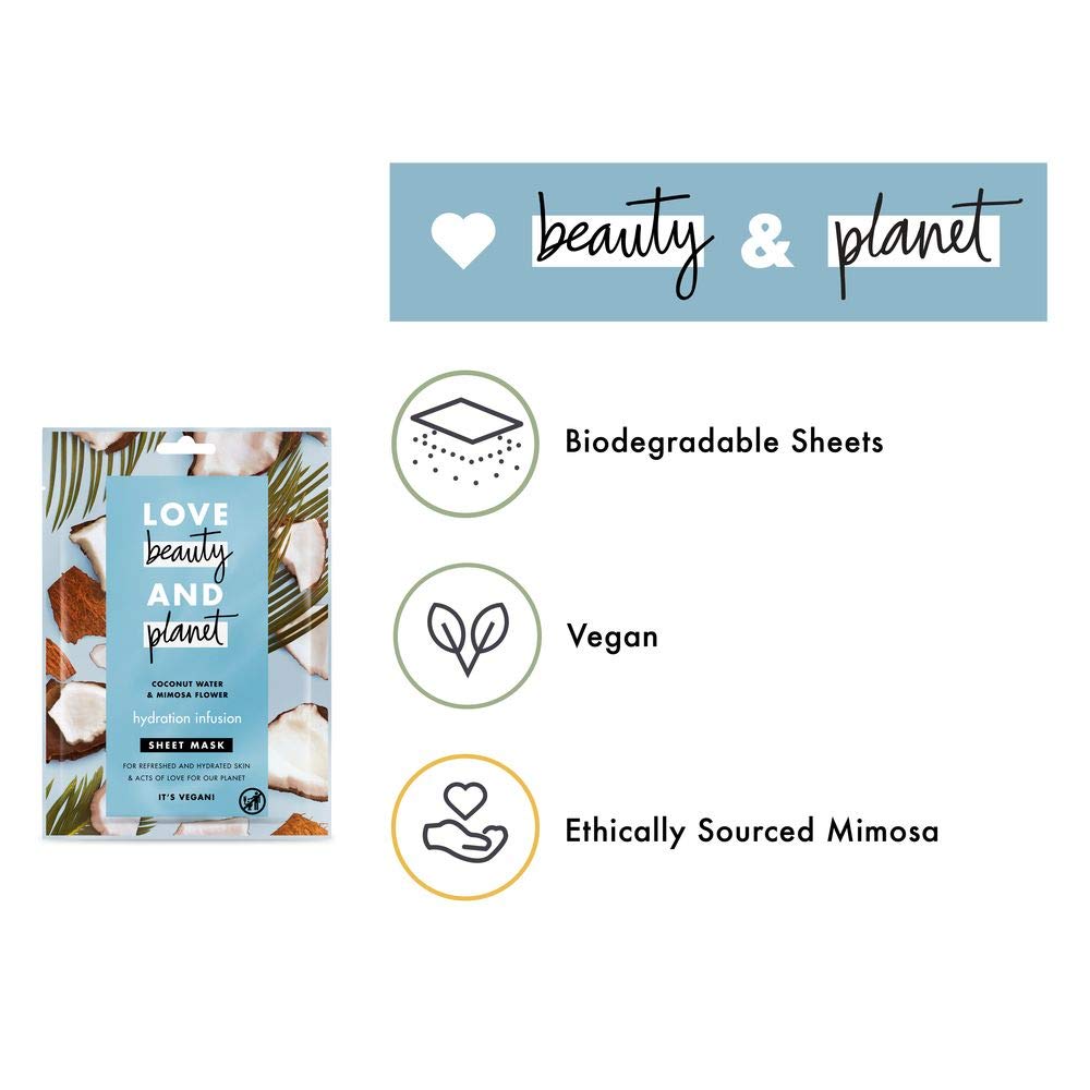 Love Beauty And Planet Love Beauty & Planet Blue, Coconut & Mimosa Blossom Face Mask