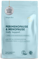 Inspiriko Perimenopause & Menopause Supplements - 18-in-1 Menopause Complex with Phytoestrogens, SOYA Isoflavones, Perimenopause Vitamins & Minerals for Hormone Balance for Women, 60 Vegan Capsules