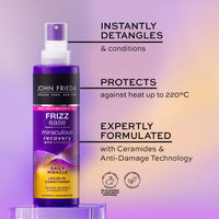 John Frieda Frizz Ease Daily Miracle Leave In Conditioner, Moisturising Conditioner Spray for Frizzy Hair, 200 ml