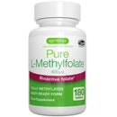 Pure Folate 400 mcg, 180 Small Tablets, Clean Ingredients & Vegan, Active Form of Folic Acid L-Methylfolate (Vitamin B9), Suitable for Pregnancy, One-a-Day, 180 Servings, by Igennus