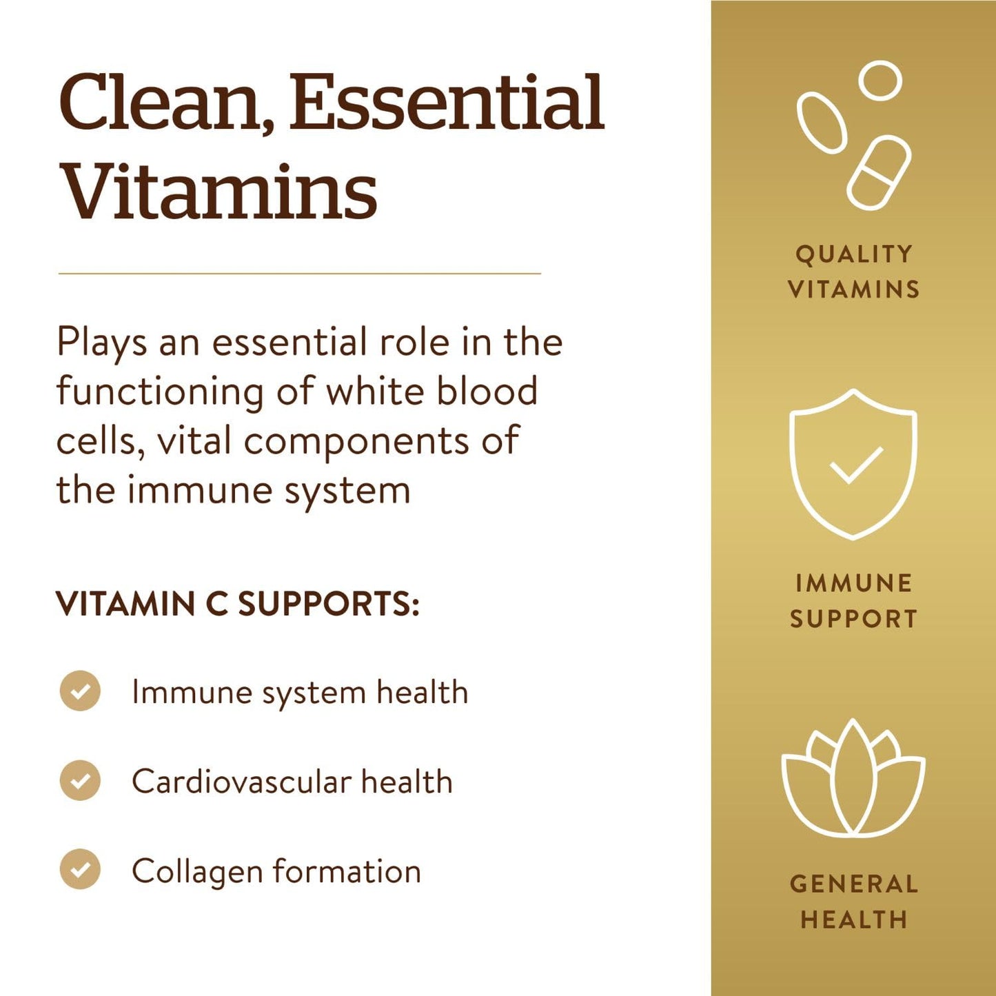 SOLGAR Solgar 500 mg Vitamin C Vegetable Capsules - Pack of 100 - Seasonal Immunity Support - Potent Antioxidant - Reduces Tiredness and Fatigue - Collagen Formation - Vegan