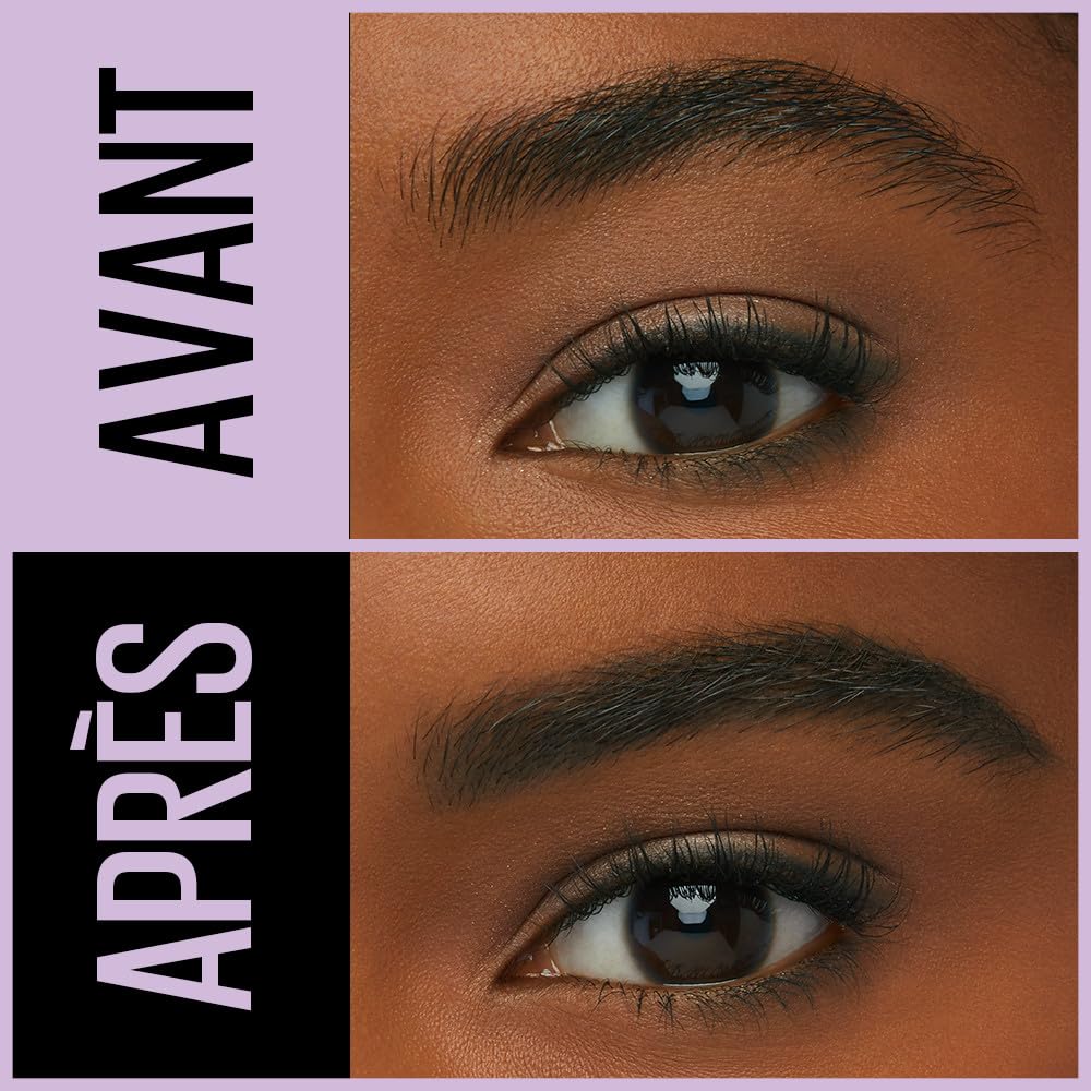 Maybelline New York Express Brow Duo Eyebrow Filling, Natural Looking 2-In-1 Pencil Pen + Filling Powder Dark Brown
