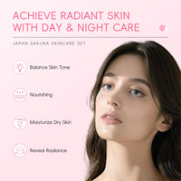 LAIKOU Sakura Skincare Set for Teenage Girls, 6Pcs Skin Care Sets & Kits