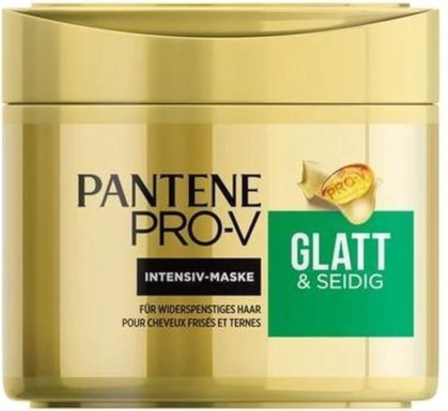 Pantene Pro-V Miracles Smooth & Silky Keratin Reconstruct Hair Mask (300 ml) for Unruly Hair, Hair Treatment Dry Hair, Hair Care Shine, Anti-Frizz