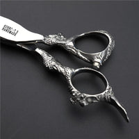 SHARONDS 7" 7.5" 8" Professional Hairdressing Scissors Barber Salon Hair Cutting Dragon Shears (Large) (7.5 inch dragon scissors)