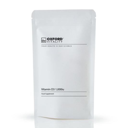 Ov OXFORD VITALITY Vitamin D3 Tablets | 1000 iu Supplement for Immune & Bone Health | Oxford Vitality