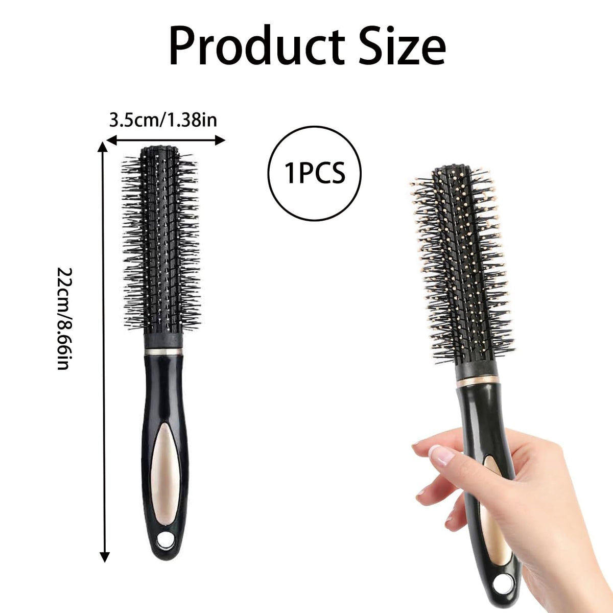 WNXBFO Hair Brush Women, Hairbrush, Hairbrushes for Women, Hair Brush for Blow Drying, Round Hair Brushes for Hair Blow Drying, Straightening, Styling, Curling