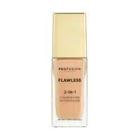 Profusion Cosmetics 2-In-1 Foundation and Concealer for Medium Skin Tone, Flawless Full Coverage and Matte Finish with Convenient Solution for Achieving Polished Look - Sand