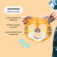 7th Heaven Tiger Face Mask Gift Set (4 Kids Face Masks). Hydrating for Sensitive Skin, Childrens Age 8+, Cruelty Free Sheet Masks - Genuine 7th Heaven Face Masks Skincare
