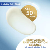 Nivea Sun NIVEA SUN UV Face Invisible Daily Fluid SPF50+ (40ml), Face Sunscreen with Niacinamide, 8H Matte Effect SPF50 Face Moisturiser, Invisible On All Skin Tones