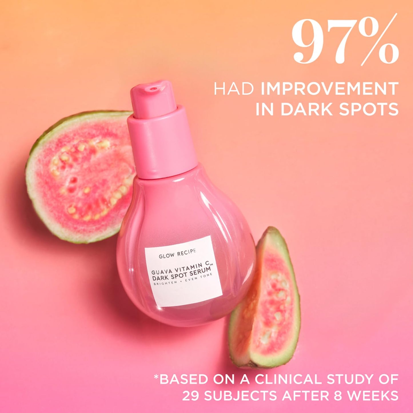 Glow Recipe Guava Vitamin C Serum for Sensitive Skin (15 ml) - Moisturizing & Brightening Korean Skin Care Serum for Dark Spots, Even Tone & Redness - Tranexamic, & Vitamin E - Vegan, Travel Size