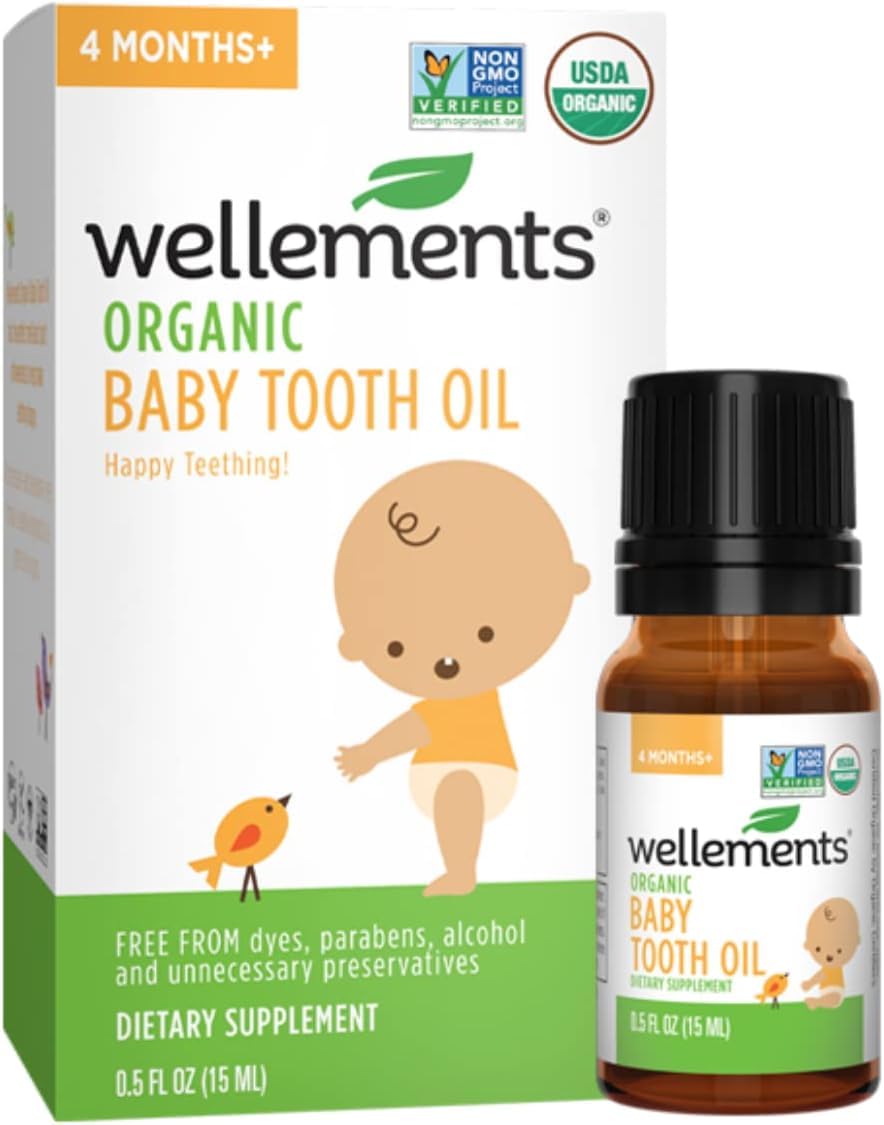 Baby, Tooth Oil, 0.5 fl oz (15 ml) - Wellements