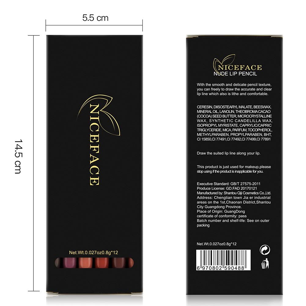 12 Colours Lip Liner Set, 12 Colours Professional Lipstick Lip Liner Waterproof Durable Lip Liner Pencil Lipstick Makeup 12 Colours Lip Liner Waterproof Lip Liner Set