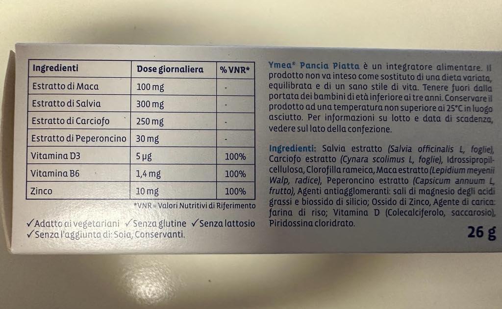 CHEFARO PHARMA YMEA PANCIA PIATTA 60CPR