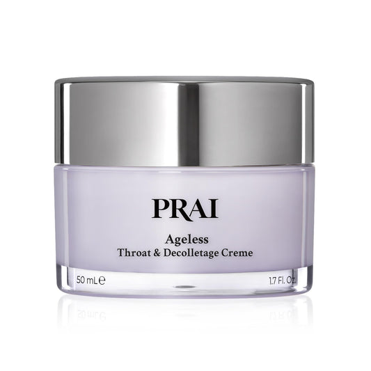 Prai PRAI Ageless Throat & Decolletage Creme 50ml - Anti-Ageing, Collagen Boosting Skincare Cream - Tightens & Firms Skin, Reduces Wrinkles - Luxury Neck Moisturiser With Hyaluronic Acid - 7 Day Results