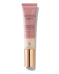 SCULPTED by Aimee Connolly Second Skin Dewy Liquid Mineral Foundation from Sculpted by Aimee (Blanc 0.5) - 32ml Cruelty-Free, Vegan Liquid Face Foundation for Medium Coverage with SPF 50