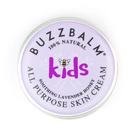BUZZBALM Kids Moisturiser Dry Skin Cream - 100% Natural For Kids with Sensitive Very Dry Problem Prone Skin with Lavender Honey Natures Gift For Mum and Dad (8.5g)