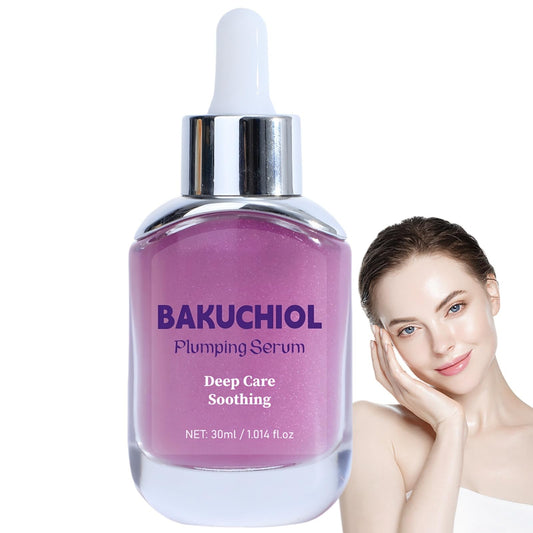 Ruojiar Bakuchiol Plumping Serum,Bakuchiol Serum with Niacinamide for Skin,Skin Brightening Serum for Women,Skincare Se/rum,Reduce Wrinkles and Fine Lines,Hydrating,Smoothing,Moisturizing,Pore Minimizer