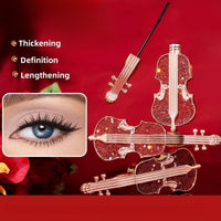 MAYEON Violin-Shaped Design Mascara with Fine Brush, Waterproof Mascara for Short Lashes, Defining, Curling, Volume and Length, No Flaking, No Clumping, Smudge Proof, Black