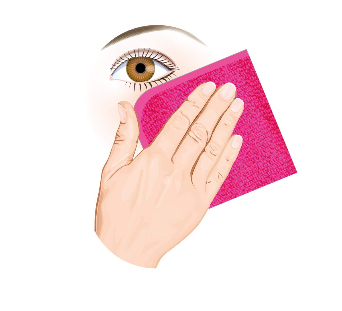 ERASE YOUR FACE Danielle Creations Erase Your Face Eco Friendly Reusable Make Up Remover Cloth in Pink