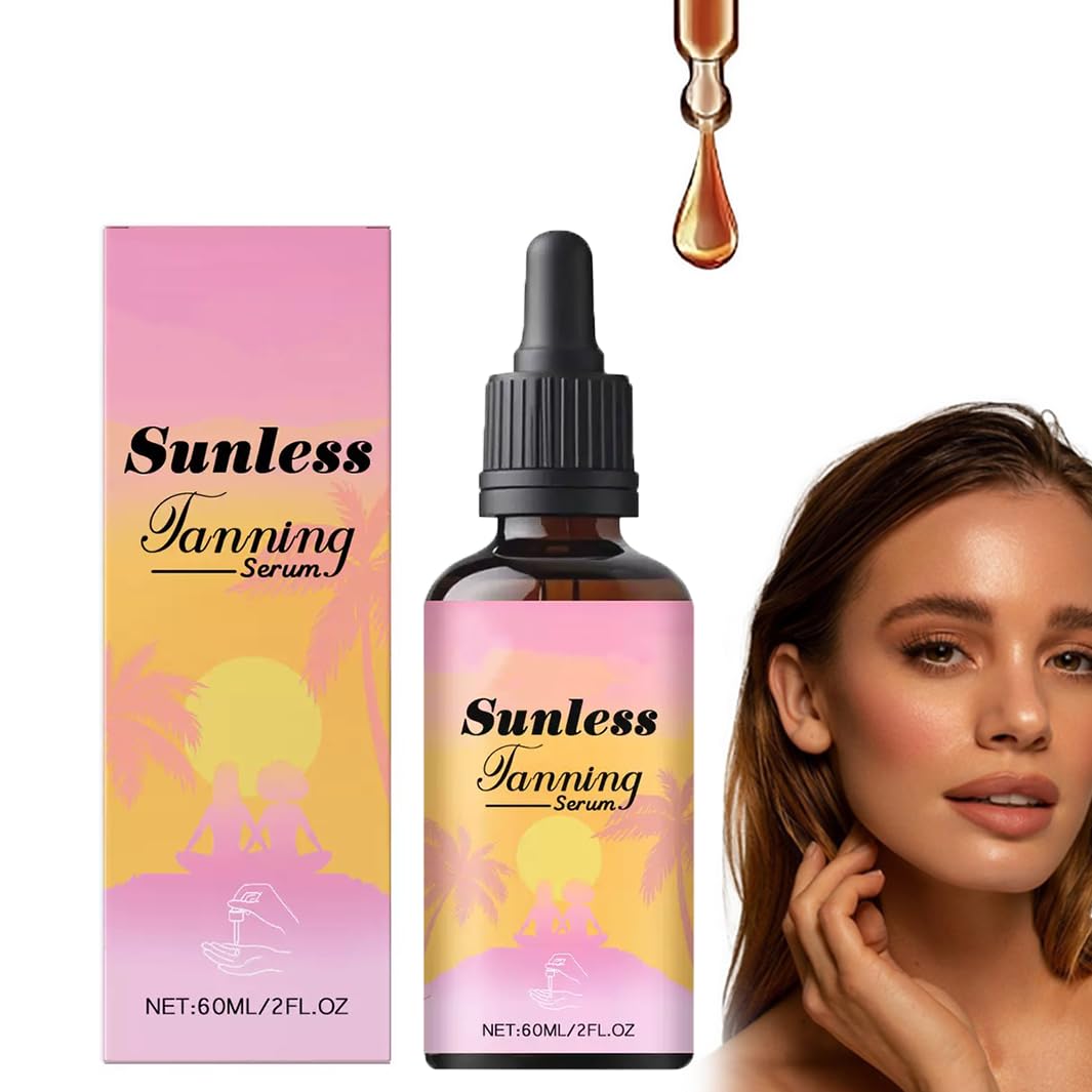 PLVNNZ T-anning D-rops,Sunless Tanning Drops to Drink,N-atural Self Tanning Drops for Face & Body，Natural Tanning Suitable for The Whole Body,Lmprove Your Natural Complexion and Glow 60ML