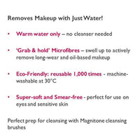 Magnitone Wipe Out Micro Fibre Cleansing Cloth, Grey, Pack of 2