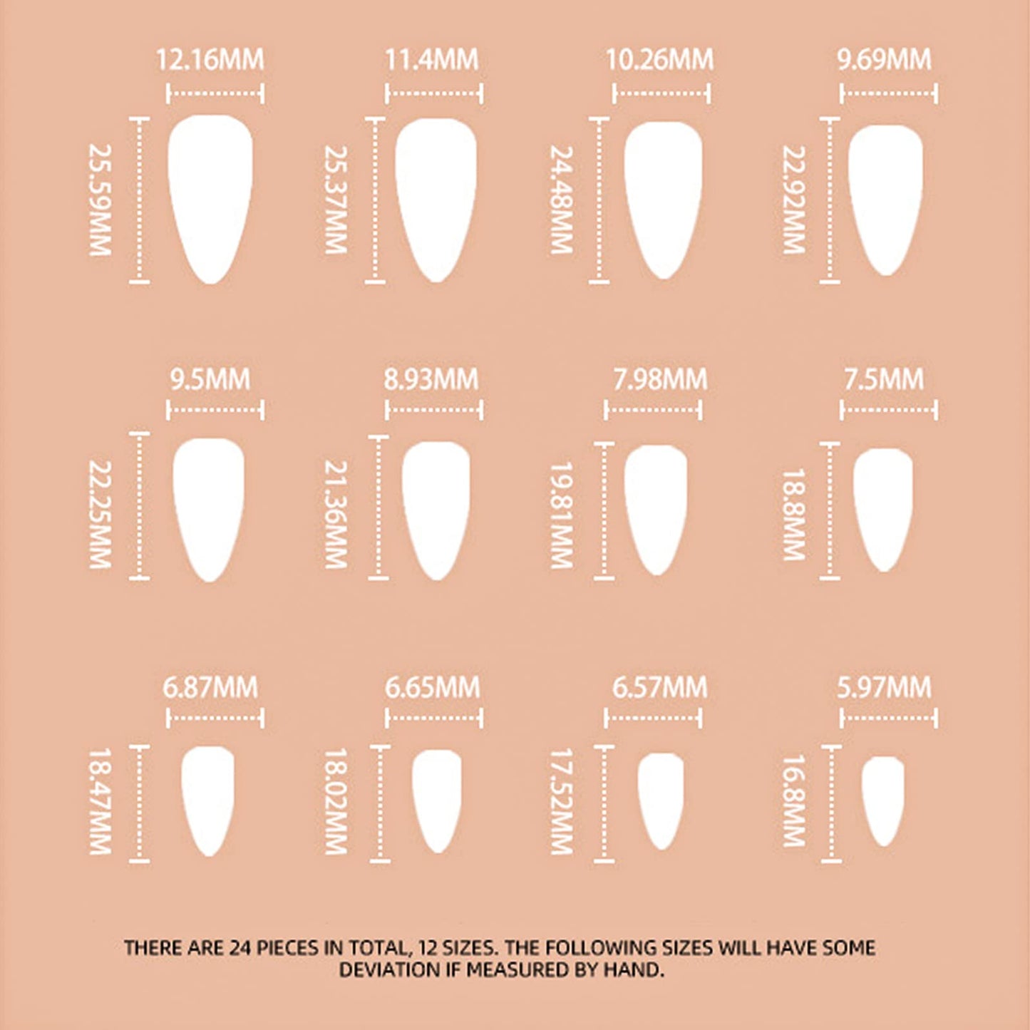 TMUT 24pcs French Tip False Nails Short Square Press on Nails White Edge Nude Pink Stick on Nail Removable Glue-on Full Cover Fake Nail Art Accessories for Women, Variety Pack