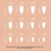 TMUT 24pcs French Tip False Nails Short Square Press on Nails White Edge Nude Pink Stick on Nail Removable Glue-on Full Cover Fake Nail Art Accessories for Women, Variety Pack