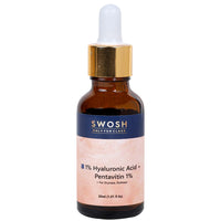 SWOSH 1% Hyaluronic Acid Serum 30 ML Lightweight & Hydrating Serum For Intense Hydration(Normal To Dry SKIN) With Glycerine and Aloe Vera For Skin Illumination