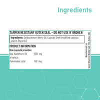 Quest Sea Buckthorn Oil Omega 3, 6 & 7, Berry Oil & Palmitoleic Acid Supplements. Supports Skin & Eye Health Plus Post Menopause Dryness. Vegan Omega Anti-Inflammatory Supplement Tablets (90 Capsules)