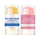 ThamGlow 2Pc Urea Cream 60% for Feet & Dry Cracked Skin & Peach Foot Cream, Moisturizing Foot & Hand Balm, Repairing Creams for Heels, Knees, Elbows & Hands
