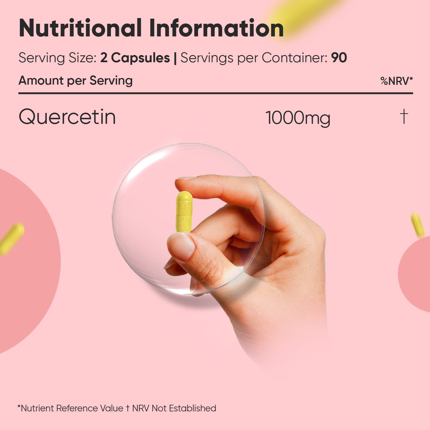 WeightWorld Quercetin Supplement 1000mg - 180 Quercetin Capsules - 3 Months Supply - Sourced from Sophora Japonica - 2 Capsules per Day - Non-GMO & Magnesium Stearate-Free - Vegan-Friendly Flavonoids Supplements