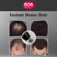 NM BEAUTY Hair Building Fiber Black & Dark Brown Fill Thinning & Fine Hair For Quickly Fuller Look Men & Barbers, 5 Seconds Cover Hair Loss Net WT. 0.97oz/27.5g by NM Beauty (Black)