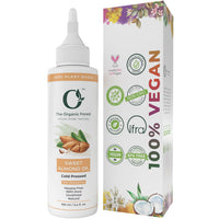 The Organic Forest – VEGAN . PURE . NATURAL Sweet Almond Oil For Skin, Face, Hair | Moisturizing Face Oil, Reduce Acne, Softens Hair, Unscented Badam Oil | 100% Pure Cold Pressed & Unrefined Almond Hair Oil | 100 ML