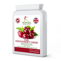 NUVIDA NATURAL HEALTH Montmorency Cherry Capsules / 90 x 1500mg / High Strength Cherry Supplement / Vegan and Vegetarian Friendly