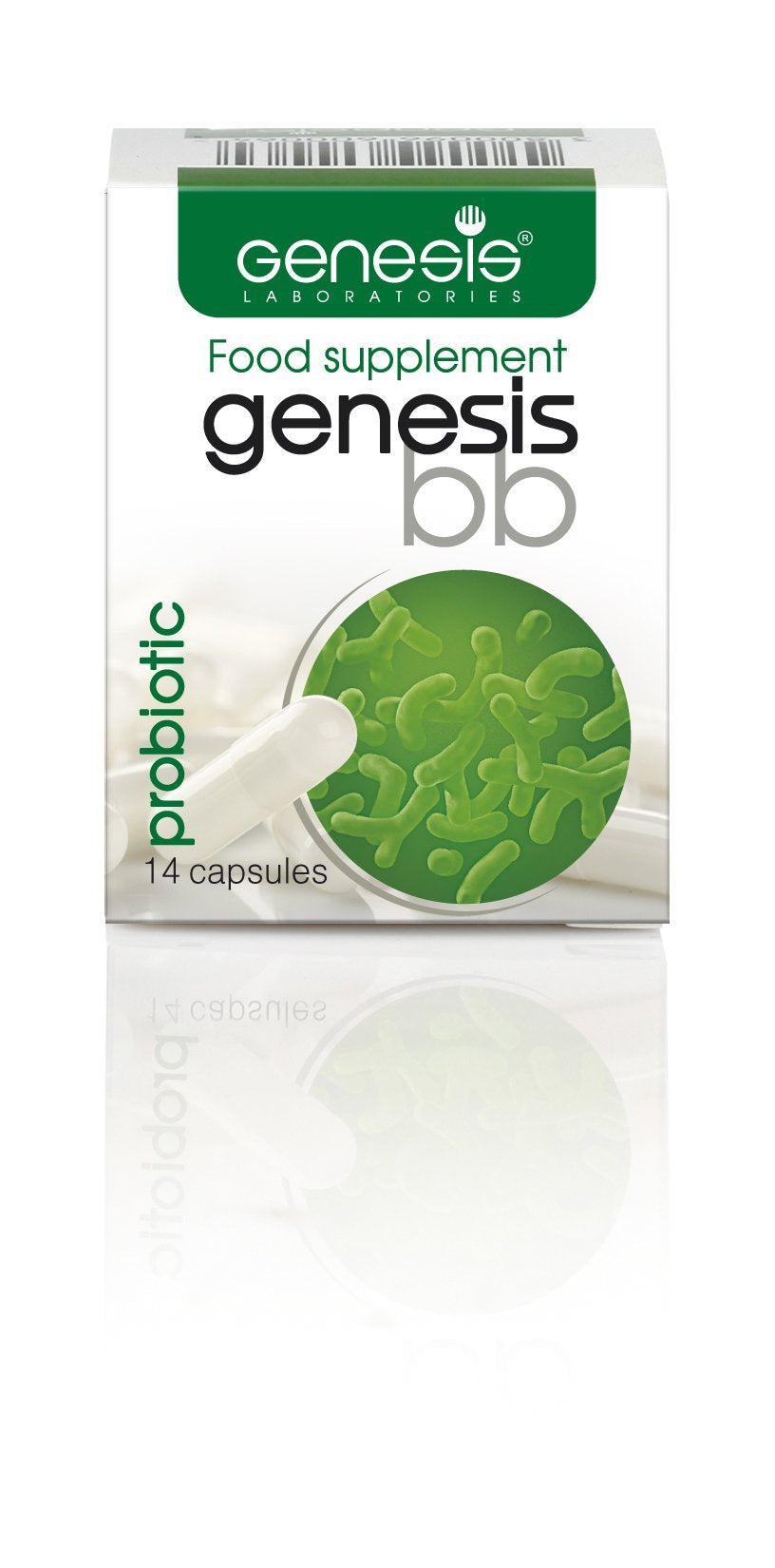 Genesis Unique Combination strains Bifidobacterium Complex BB Probiotic 14 Capsules of 240 Mg-Bifidum;Infantis;Longum;Breve;Adolescentis