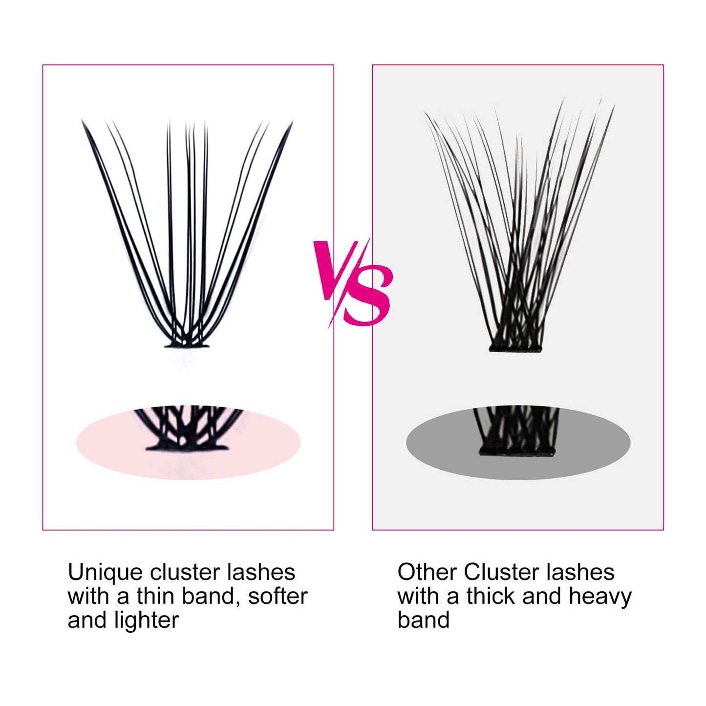 FADLASH Lash20D 0.07mm D Curl 8-15mm Mixed Length Cluster Lashes DIY Eyelash Extensions