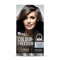 Colour Freedom Dark Brown Permanent Hair Colour. Formulated with PurePlex to Protect, Restore and Nourish. 100% Grey Coverage. 4.0 Rich Dark Brown by Knight & Wilson