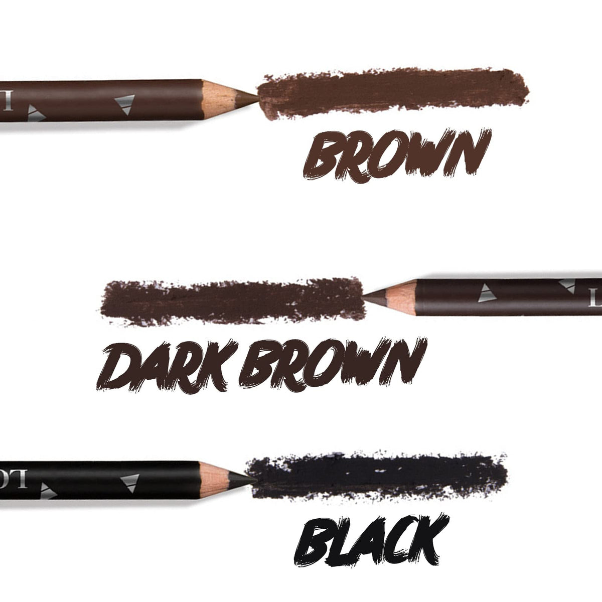 RenhuangFuxi Eyebrow Pencils Set, 12 PCS Eyebrow Eyeliner Pencils Set, Waterproof Brow Pencils, Easy Makeup Eyeliner Pencils, Natural Looking Long-Lasting Eye Brow Pencils, 3 Colors