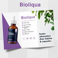 Ashwagandha Supplement Liquid Drops - High Strength of 60,000mg per 60ml Bottle at 4X Concentration - Vegan - 2 Month Supply of Premium Ashwagandha Extract - 60 Servings - Made in UK by Balance