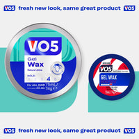 VO5 Gel Wax, Hair Styling Product for Flexible Hold & Definition, Reworkable Texture, Soft Shine Finish, Non-Greasy, Ideal for Short Hair, 75ml